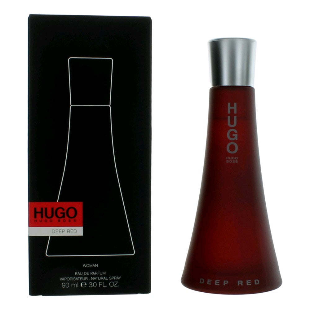 Bottle of Hugo Deep Red by Hugo Boss, 3 oz Eau De Parfum Spray for Women
